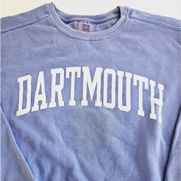 Dartmouth Comfort Color Soft Crew Neck Long Sleeve Pullover Sweater Sweatshirt M - Picture 3 of 7